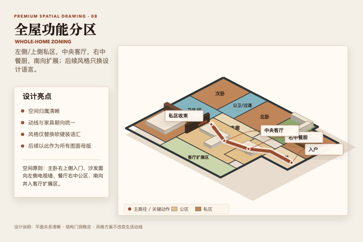全屋功能分区图